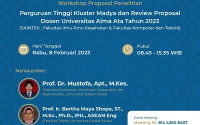 Workshop Proposal Penelitian : Perguruan Tinggi Kluster Madya dan Review Proposal Dosen UAA Tahun 2023